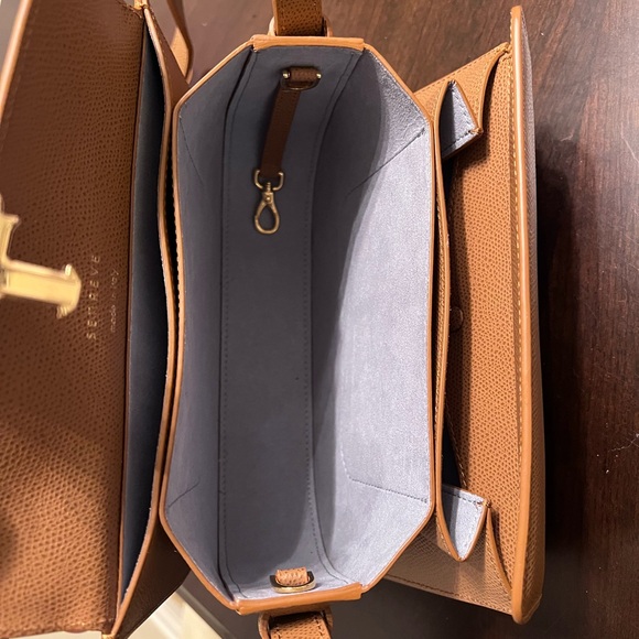 Senreve Cadence Crossbody Pebbled Chestnut Gold - Picture 4 of 11